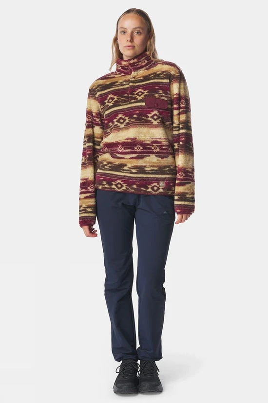 Womens Leiria Printed Snap Half Zip Fleece - Image 4