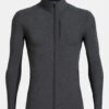 Icebreaker Mens Descender Long Sleeve Zip Top