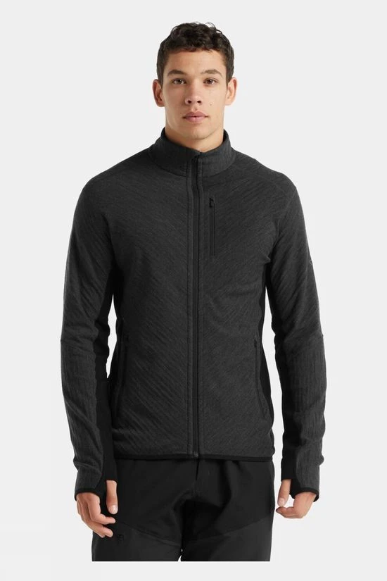Icebreaker Mens Descender Long Sleeve Zip Top - Image 2