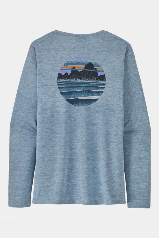 Patagonia Womens Long Sleeve Capilene Cool Daily Graphic T-Shirt - Image 2