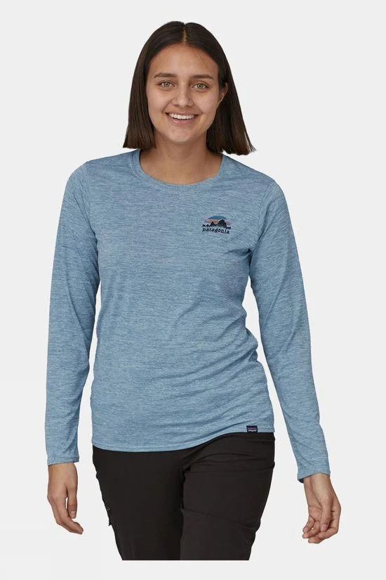 Patagonia Womens Long Sleeve Capilene Cool Daily Graphic T-Shirt - Image 3
