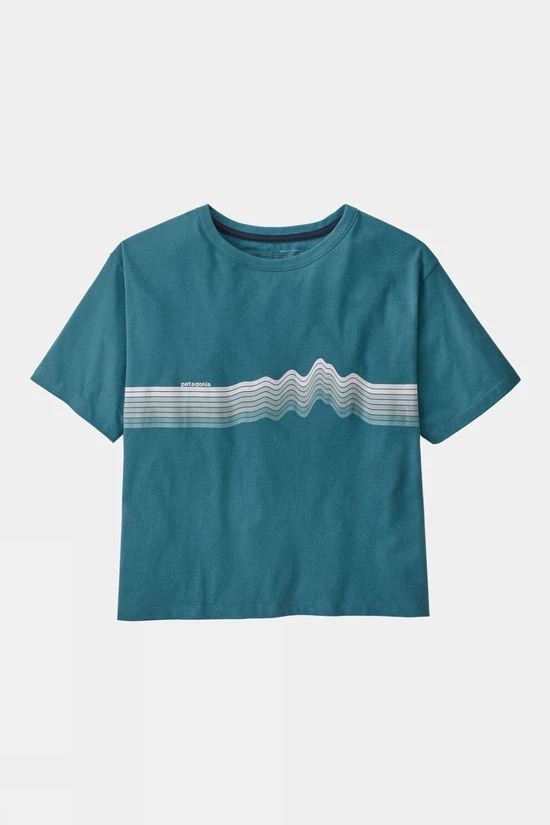 Patagonia Womens Ridge Rise Stripe Organic Easy Cut Tee