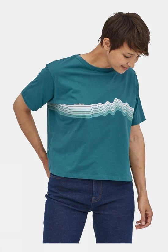 Patagonia Womens Ridge Rise Stripe Organic Easy Cut Tee - Image 3
