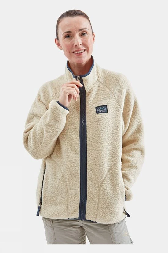 Passenger Womens Fairbanks Full Zip Recycled Sherpa Fleece - Image 3
