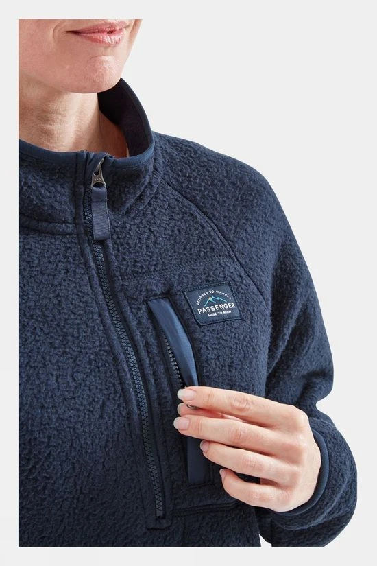 Passenger Womens Home Quarter Zip Recycled Sherpa Fleece - Image 5