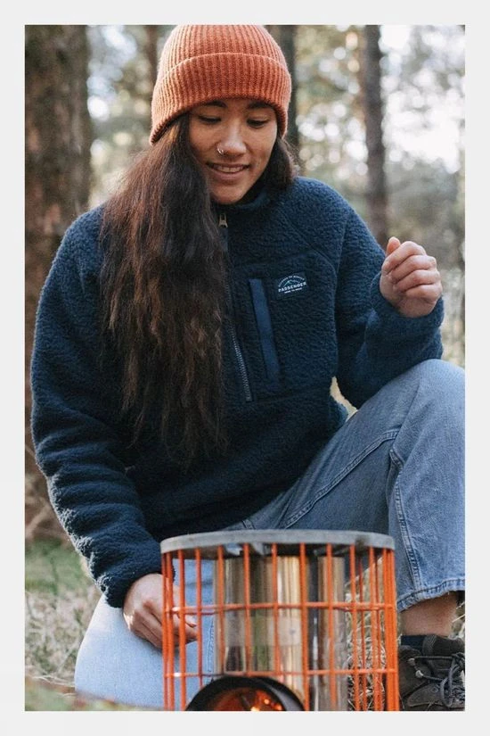 Passenger Womens Home Quarter Zip Recycled Sherpa Fleece - Image 7