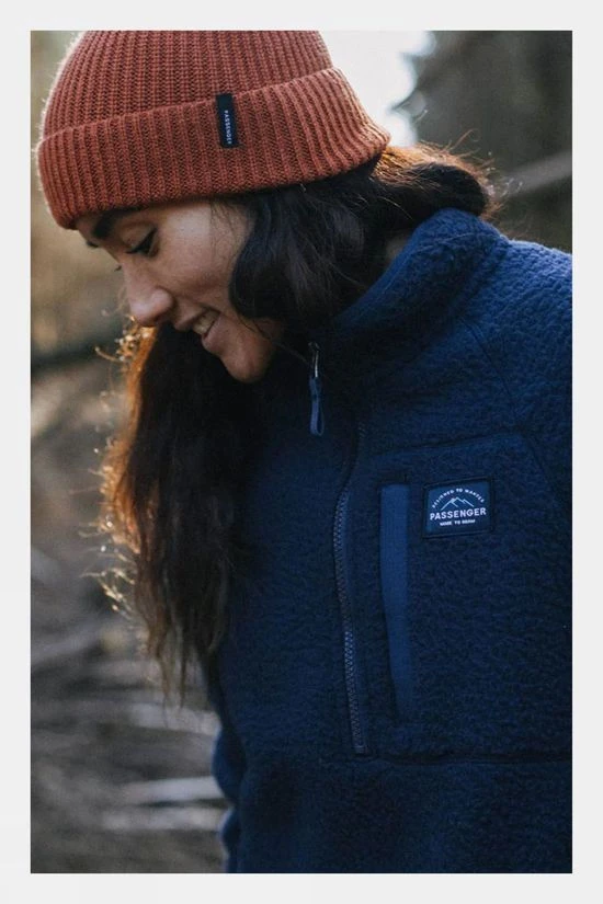 Passenger Womens Home Quarter Zip Recycled Sherpa Fleece - Image 9