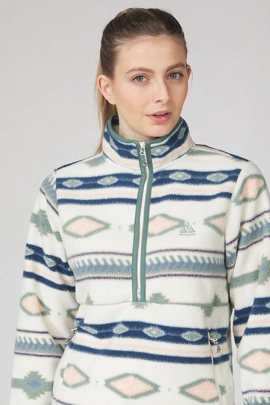 Womens Barrosa Printed Half Zip Fleece - Image 7