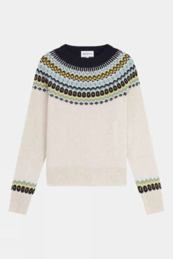Brora Womens Supersoft Lambswool Folk Jumper