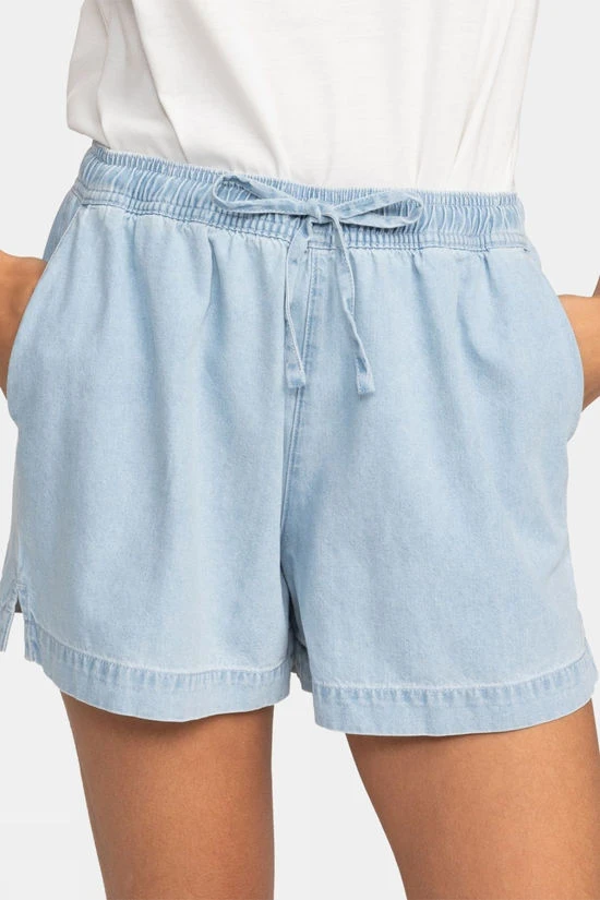 Roxy Womens Lekeitio Break Beach Denim Shorts - Image 2
