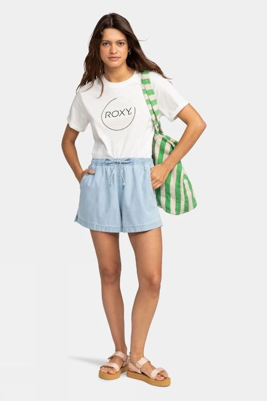 Roxy Womens Lekeitio Break Beach Denim Shorts - Image 4