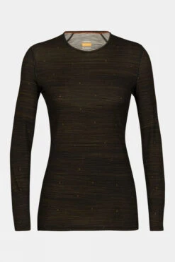 Icebreaker Womens 200 Oasis Long Sleeve Ski Tracks Crew Top