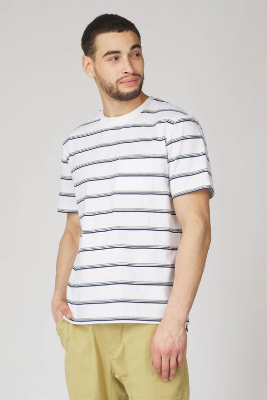 Mens Journey Striped Short Sleeve T-Shirt - Image 3