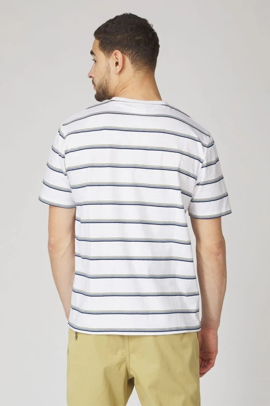 Mens Journey Striped Short Sleeve T-Shirt - Image 4