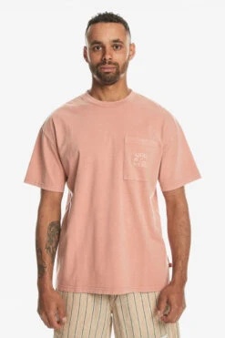 Quiksilver Mens Blank Natural Dye Short Sleeve T-Shirt