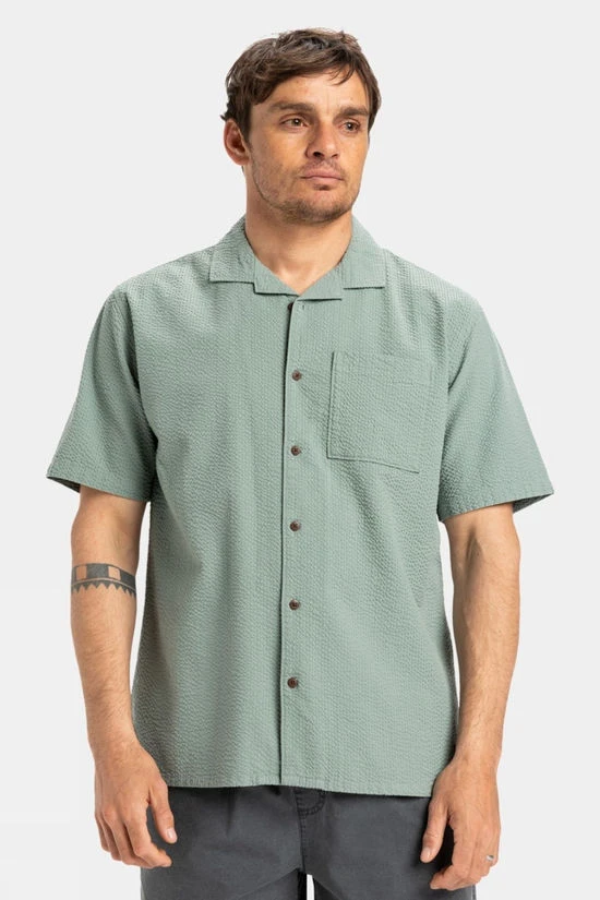 Quiksilver Mens Heartbeat Short Sleeve Shirt - Image 3