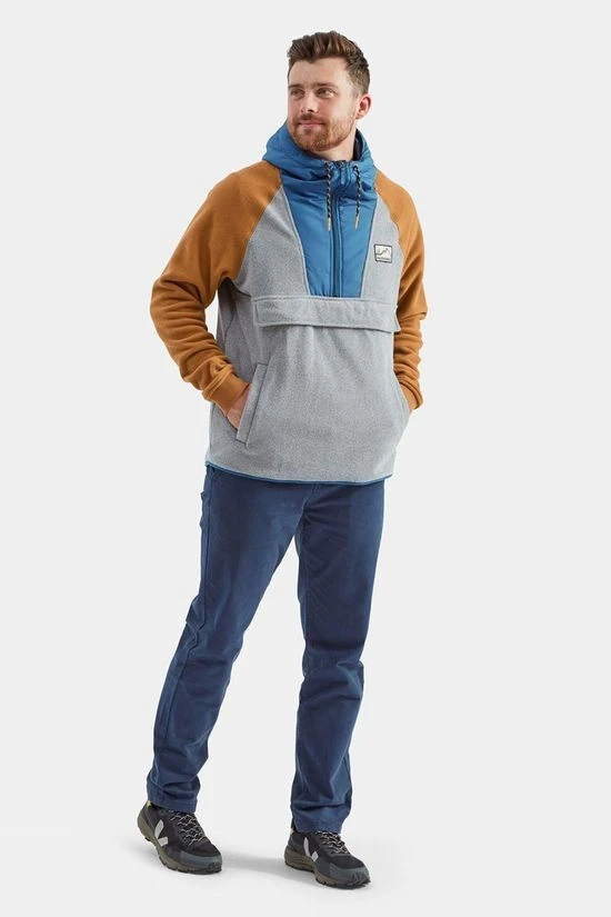 Passenger Mens Woodland Hooded Half Zip Polar Fleece - Image 5