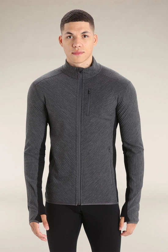 Icebreaker Mens Descender Full Zip Fleece Jacket - Image 3