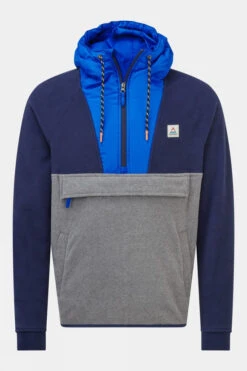 Mens Woodland Hooded 1/2 Zip Recycled Polar Fleece