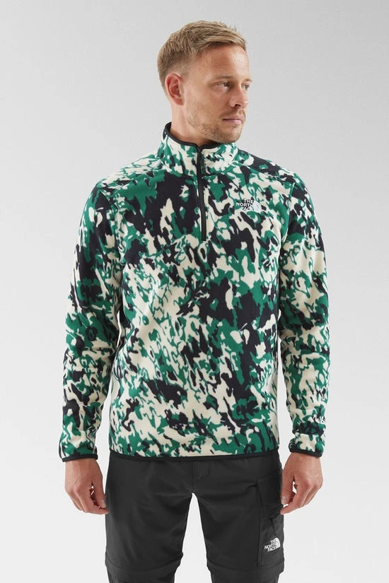 The North Face Mens Glacier Printed Quarter Zip Fleece - Image 3