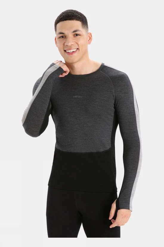 Icebreaker Mens Zoneknit 200 Long Sleeve Crewe Top - Image 2