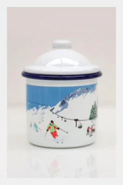 Rolfe & Wills Weekend Explorer Ski Enamel Mug With Lid