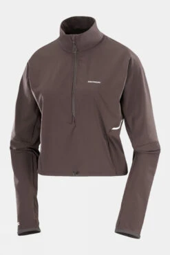 Salomon Womens Sense Aero Hybrid Crop Fleece
