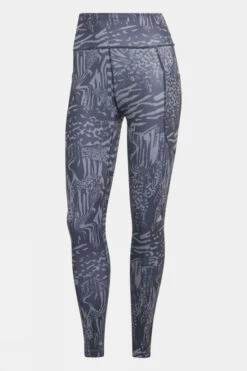 ADIDAS Womens Daily Run Icons Print 7/8 Leggings