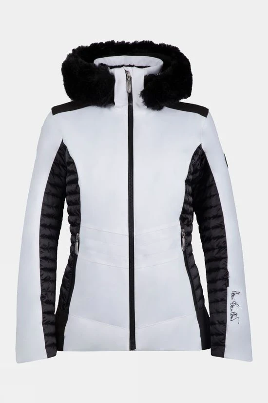 Henri Duvillard Womens Camille Faux Fur Ski Jacket