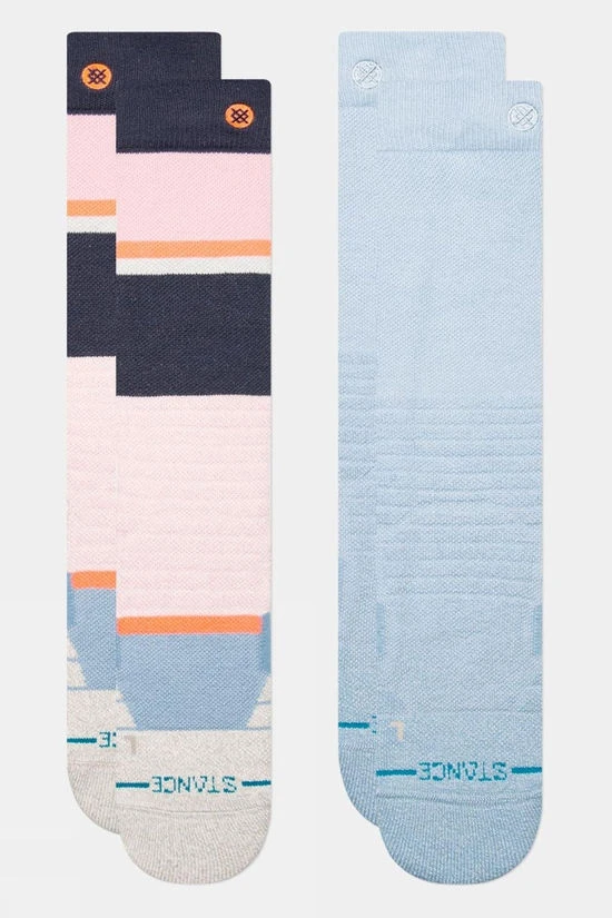 STANCE Womens Powdered Mid Poly Snow Socks (2 Pack)