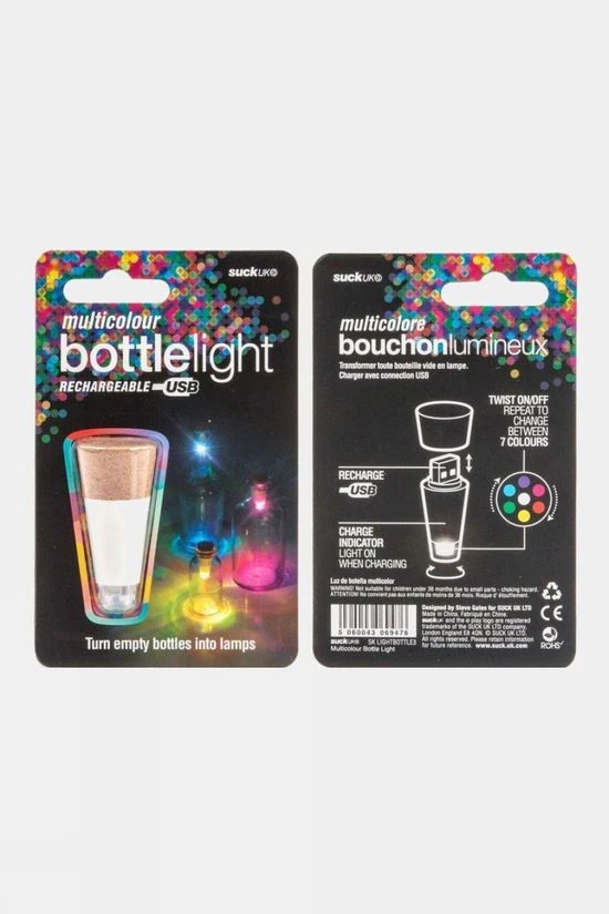 Suck UK Rechargeable Bottle Light - Multicolour - Image 4