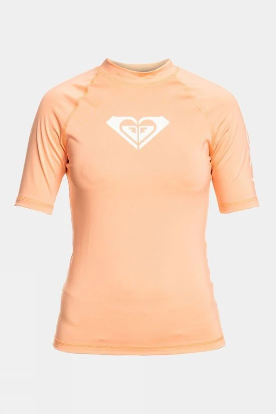 Roxy Womens Whole Hearted Short Sleeve Rashguard