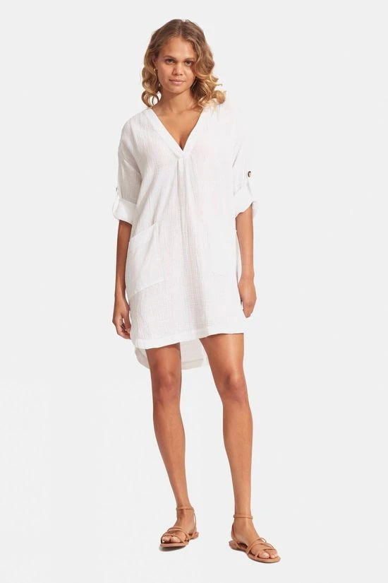 Seafolly Womens Essential Cover Up Dress - Image 2