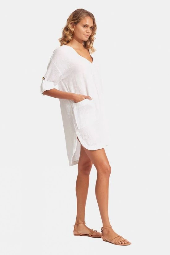 Seafolly Womens Essential Cover Up Dress - Image 4