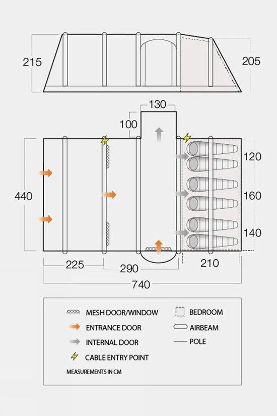 Vango Rome II Air 650XL Tent 2022 - Image 3