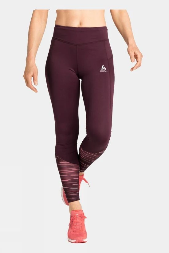 Odlo Womens Essential Soft Print Running Tights - Image 3