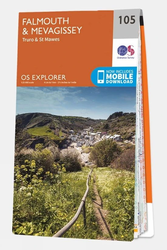 Ordnance Survey Explorer Map 105 Falmouth And Mevagissey