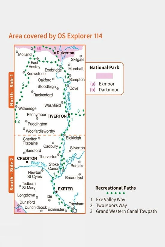 Ordnance Survey Explorer Map 114 Exeter And The Exe Valley - Image 3