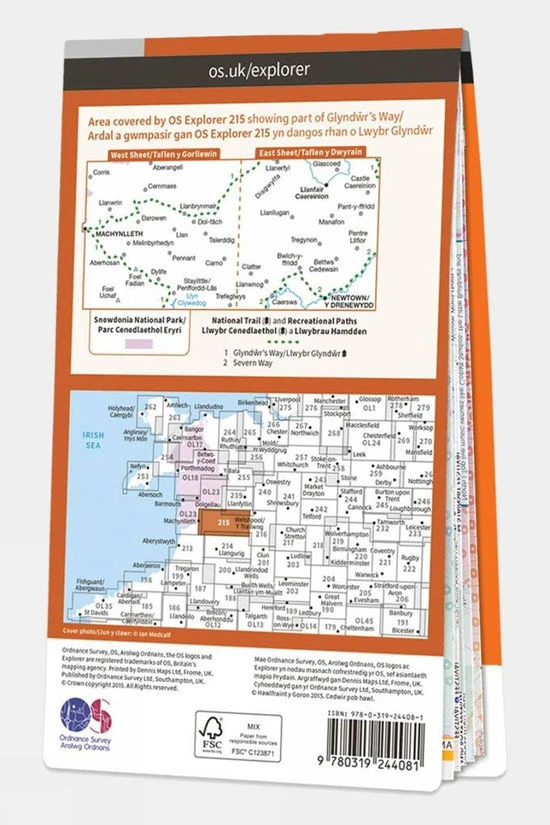 Explorer Map 215 Newtown And Machynlleth - Image 2