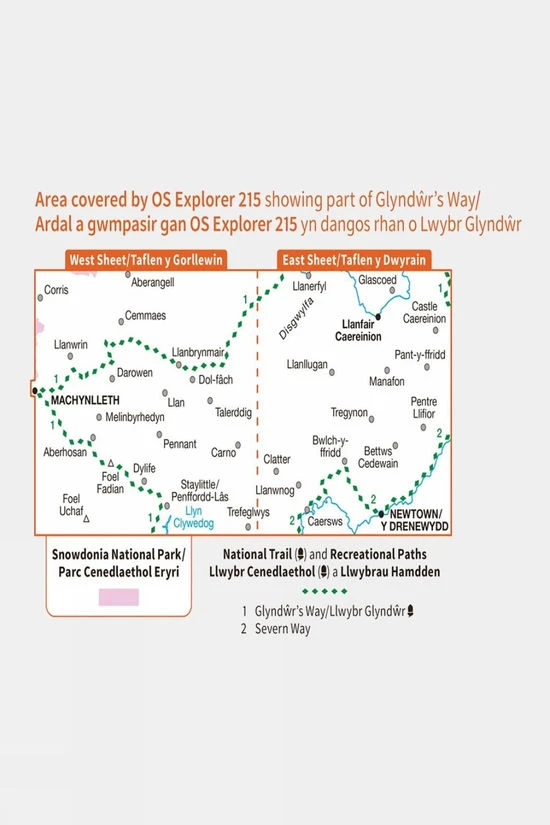 Explorer Map 215 Newtown And Machynlleth - Image 3