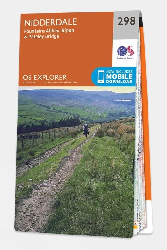 Ordnance Survey Explorer Map 298 Nidderdale
