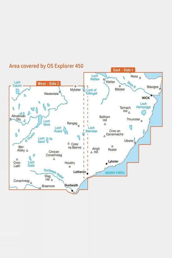 Explorer Map 450 Wick And The Flow Country - Image 3