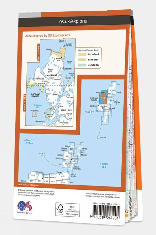 Explorer Map 469 Shetland - Mainland North West - Image 2