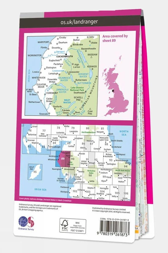 Landranger Map 89 West Cumbria - Image 2