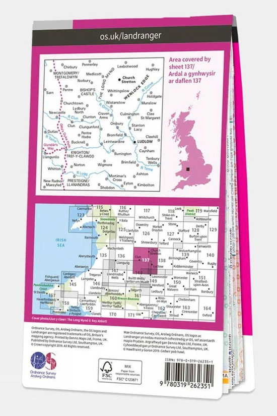 Landranger Map 137 Church Stretton And Ludlow - Image 2