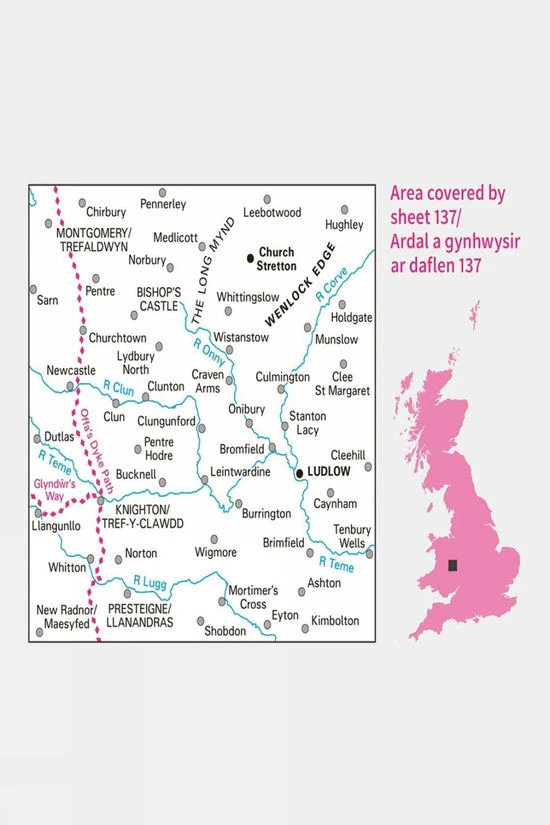 Landranger Map 137 Church Stretton And Ludlow - Image 3