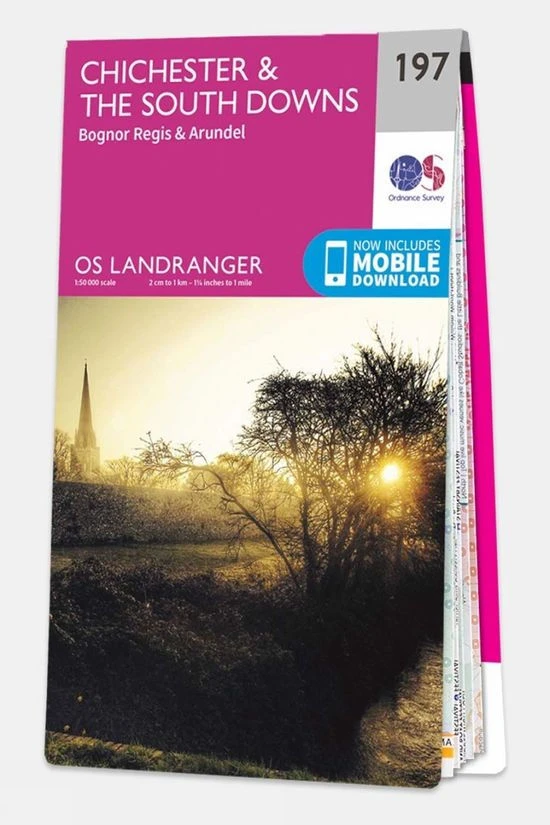 Ordnance Survey Landranger Map 197 Chichester And The South Downs