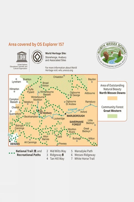 Active Explorer Map 157 Marlborough And Savernake Forest - Image 3