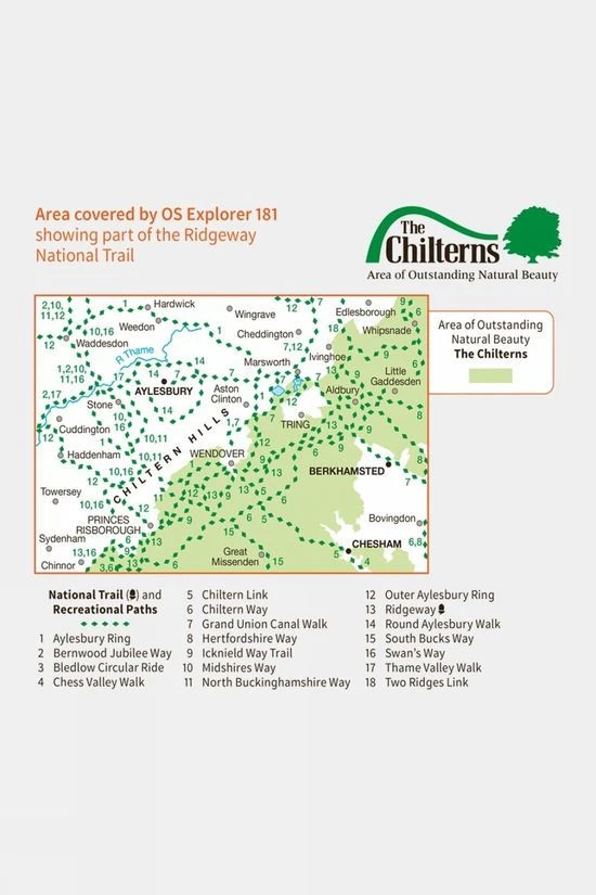 Active Explorer Map 181 Chiltern Hills North - Image 3