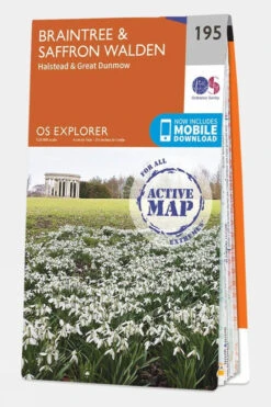 Active Explorer Map 195 Braintree And Saffron Walden